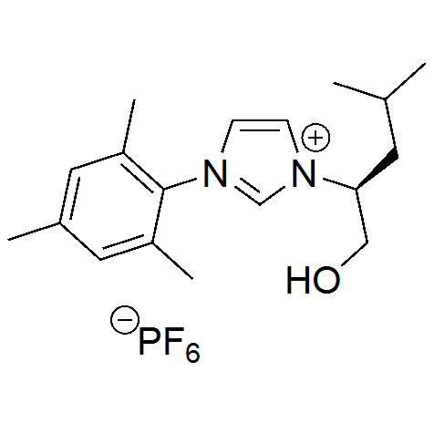 1-(2,4,6-三甲基苯基)-3-[(2S)-4-甲基-1-戊醇]咪唑鎓六氟磷酸盐